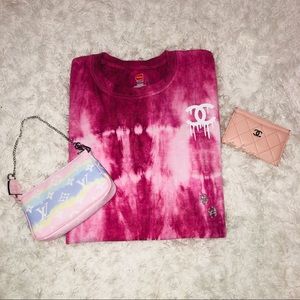 Tie dye double c shirt